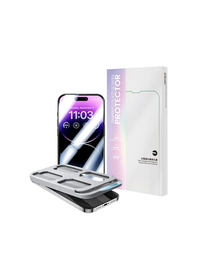 Apple Uyumlu   iPhone 16e Benks V Pro Ultra Shield 0.3mm Ekran Koruyucu Uygulama Aparatlı Şeffaf