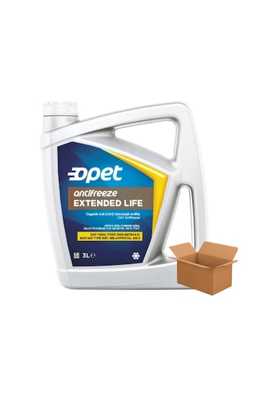 Opet Extended Life Kırmızı Konsantre Antifriz 70C 3 Litre x 4