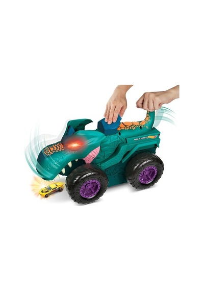 Hot Wheels Monster Trucks Araba Yiyen Mega Wrex Siyah