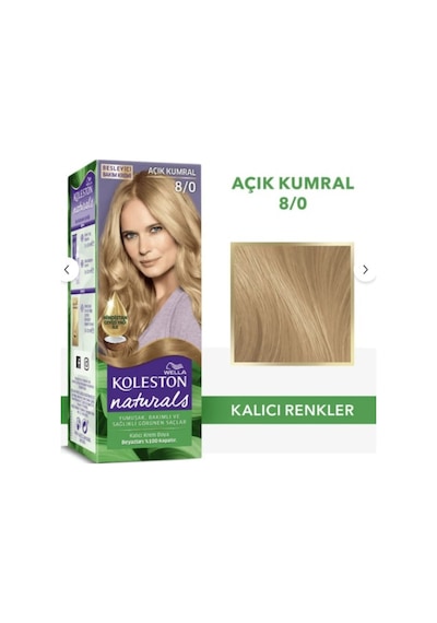 Koleston Naturals 8/0 Açık Kumral Saç Boyası