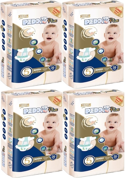Pedo Plus Bebek Bezi 5 Numara 11-25kg Junior 80 Adet 4'lü