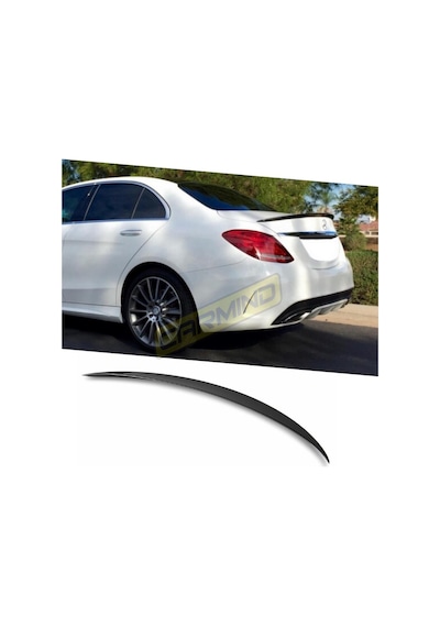 Mercedes C Serisi W205 Bagaj Üstü Piano Black Spoiler