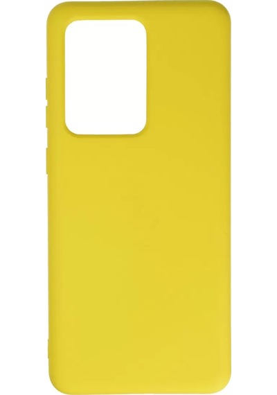 Newface Samsung Galaxy S20 Ultra Kılıf Nano İçi Kadife Silikon - Sarı