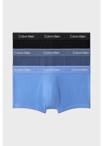 Calvin Klein Pamuklu Logolu 3 Pack Boxer Lv00nb4389w8o Erkek Boxer Lv00nb4389 W8o Siyah-buz Mavi-mavi