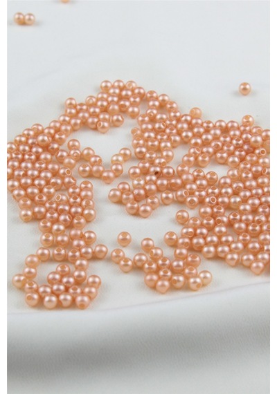 5 Mm Kayısı Rengi İnci Boncuk 30 Gr Kolye, Bileklik, Küpe Ve Takı Yapımı
