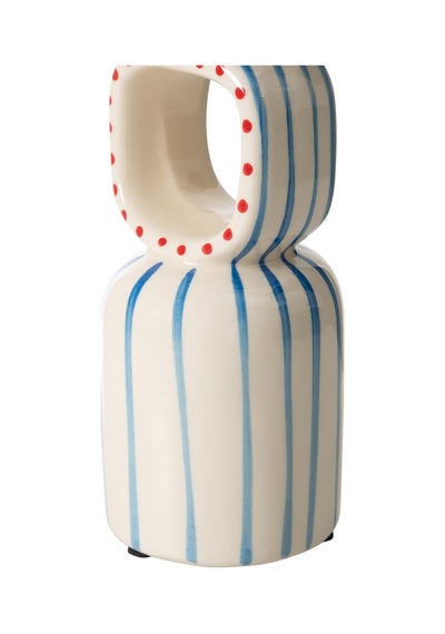 Mudo Home Blue Lıne Mumluk 10x10x32cm Mavi