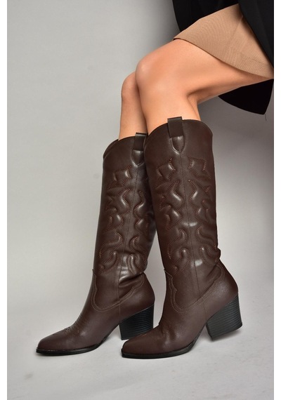 Fox Shoes T296815009 Kahverengi Kovboy Model Kadın Çizme Kahverengi-suni Deri Kahverengi Fox Shoes T296815009 Kahverengi Kovboy Model Kadın Çizme Kahverengi-suni Deri Kahverengi