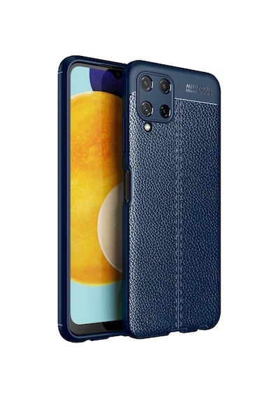 Samsung Galaxy Uyumlu M32 Kilif Zore Niss Silikon Kapak-Lacivert 525318469