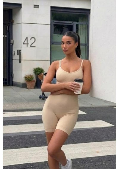 Fit Women Kadın Ten Casual Esnek Body