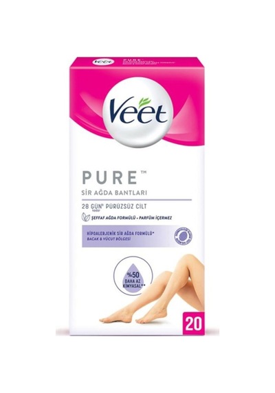 Veet Pure Hipoalerjenik Sir Ağda Bandı 20'li
