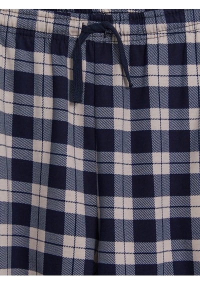 LC Waikiki Lc Waıkıkı Gri Regular Fit Ekose Erkek Pijama Alt
