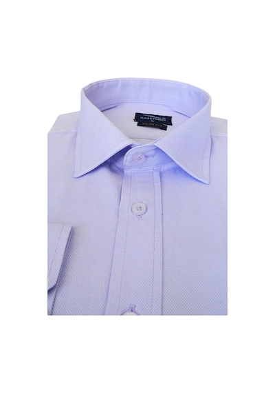 Erkek Gömlek Uzun Kol Silim Fit Armürlü Bgl-st01462 Lila