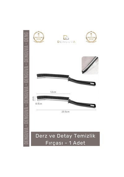 Fırça Profesyonel Ergonomik Dar Alan Fayans Banyo Mutfak Sağlam Derz Detay Temizlik Fırçası - 1 Ade