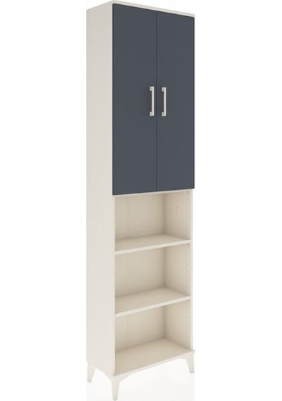 Arges Dolap 3 Raflı 2 Kapaklı Tek Askılı 60x30x221 Aytaşı-ant... Aytaşı