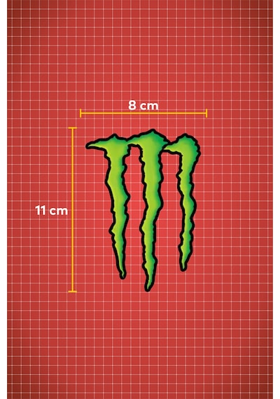 11 X 8 Cm Monster Sticker Motor Araba Kask Laptop Sticker