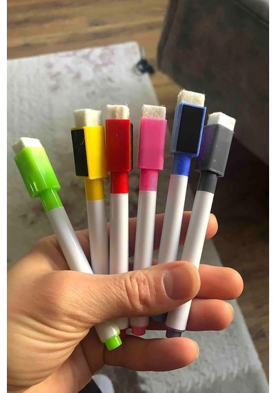 2 Adet Haftalık Menü Planlayıcı Magnet Mıknatıslı Yazı Tahtası Buzdolabı Magneti Bebek Ek Gıda Cok Renkli