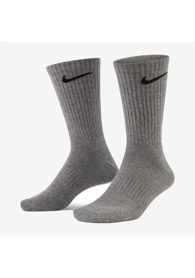 Nike U Nk Everyday Ltwt Crew 3pr Unisex Çorap Gri