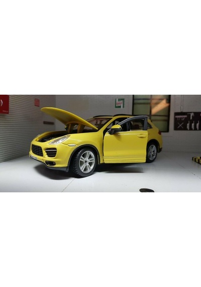 Burago Porsche Cayenne Turbo 1/24 Sarı Model Araba