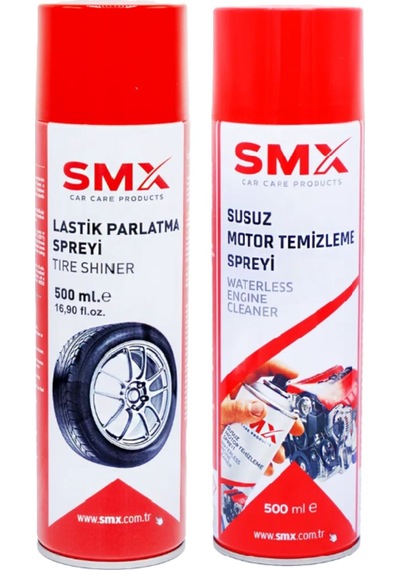 Susuz Motor Temizleme Sprey 500 Ml - Lastik Parlatıcı Sprey 500 Ml