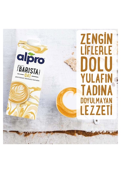 Alpro Barista Profesyonel Yulaf Sütü 4 x 1 L