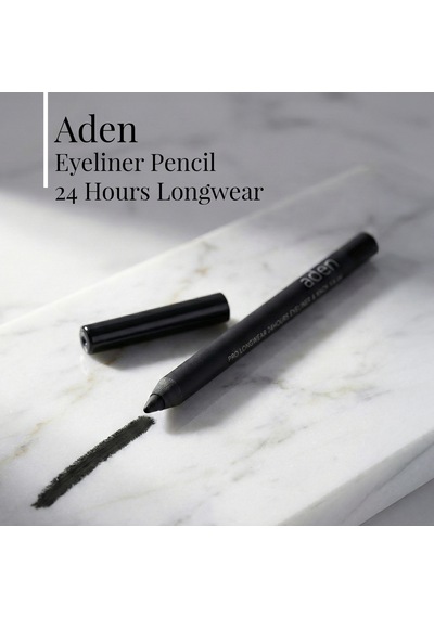 Aden Eyeliner Pencil 24 Hours Longwear - 24 Saat Kalıcı Eyeliner Kalem Black Siyah Diğer