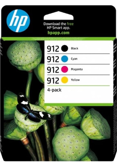 Hp 6zc74ae 912 Sıyah/macenta/cyan/sarı 4lu Paket Murekkep Kartusu
