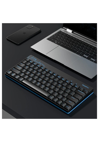 Mofıı X210 Kablosuz Klavye Mouse Seti 2.4g İnce Kompakt 79 Tuş Set Optik