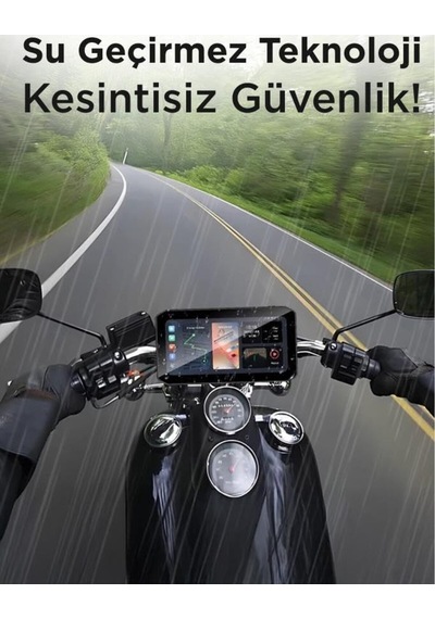 Araç İçi Kamera Tekerlek Basınç Göstergeli Carplay Android Auto Ön Ve Arka Motorsiklet Kamerası M8e
