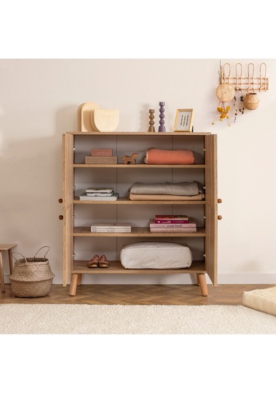 Granada Çok Amaçlı Dolap Bonomo Desenli Silindir Ayak Form 95x36x111 Cm Atlantik Çam Granada Çok Amaçlı Dolap Bonomo Desenli Silindir Ayak Form 95x36x111 Cm Atlantik Çam