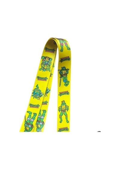 Ninja Turtles Sarı Kart Askı Ipi Yaka Askı Ipi, Boyun Askı, Telefon Askı Aparatı, Yeşil Kartlık