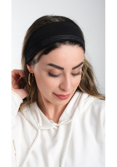 Hürrem Bone Siyah Pratik Hazır Geçmeli Tesettür Bone Viskon Kumaş Sade 3007_0 Siyah