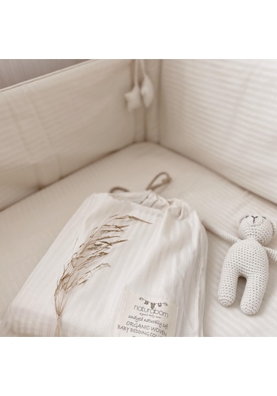 Naturaborn Gots Organik Sertifikalı Bebek Nevresim Takımı