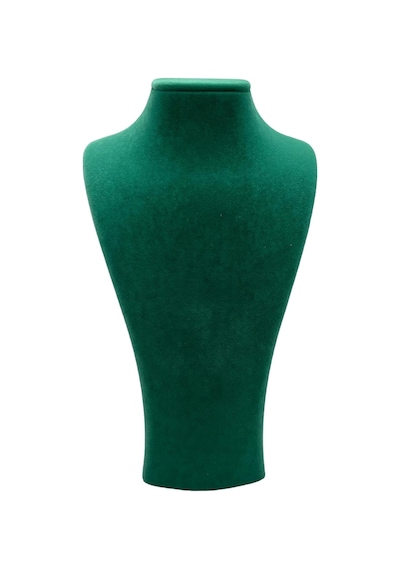 Süet Kumaş Yeşil Renk Boy 27/12 Cm Kolye Takı Sergileme Mankeni Yeşil