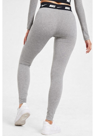 Nike Sportswear Club High Rise Full Length Kadın Yüksek Bel Pamuk Polyester Tayt Gri Kahverengi