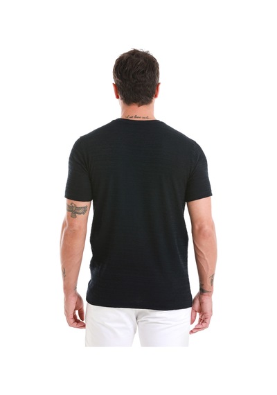 Hatemoğlu Lacivert Regular Fit Düz Bisiklet Yaka Tişört 35103024c013 005 Lacivert