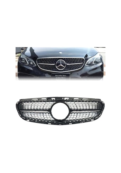 Mercedes W212 2014-2016 E Serısı Dıamond Panjur Siyah Çerçeve