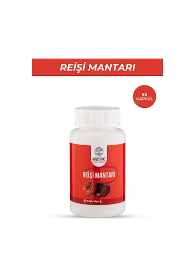 Reişi Mantarı 1000 Mg Günlük Destek 60 Kapsül Bitkisel Takviye