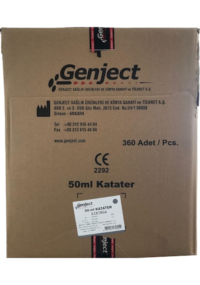 Genject - 50 Ml Beslenme Gavaj Enjektörü Çam Uçlu - 360 Adet
