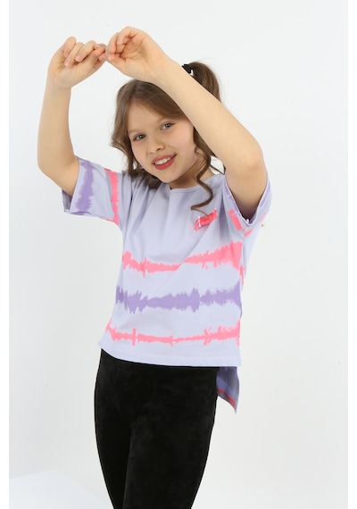 Toontoy Kids Toontoy Kız Çocuk Göğsü Armalı Tişört Mavi Toontoy Kids Toontoy Kız Çocuk Göğsü Armalı Tişört Mavi