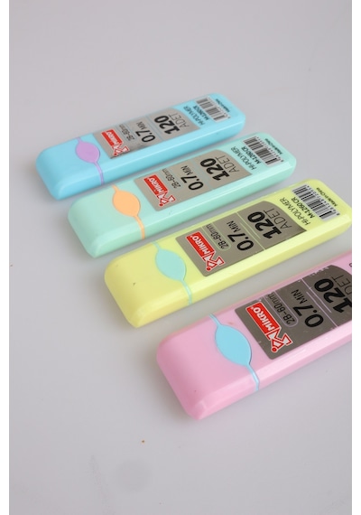 X Dekomus Pastel Touch Collection "2 Adet" 120'li 0.7 Mm 2b Uç Seti "dekomus Cep Defteri Hediyeli" Altın