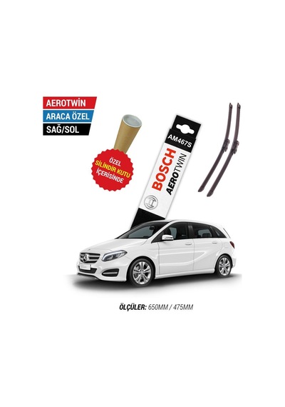 Mercedes B180 Silecek 2012-2014 W246 Bosch Aerotwin Am467s