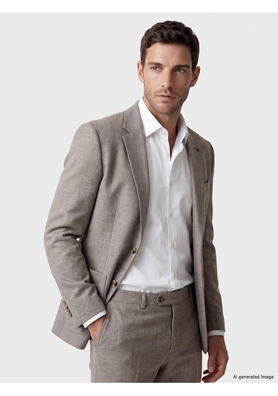Lcw Busıness Bej Regular Fit Erkek Blazer Ceket