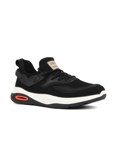 Erkek Siyah Bağcıklı Kalın Tabanlı Sneaker
