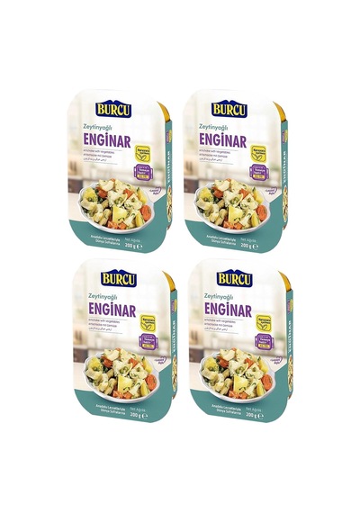 Burcu Zeytinyağlı Enginar 200 Gr X 4 Adet