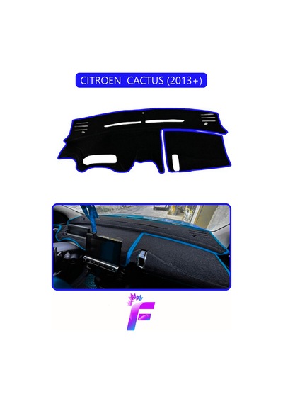 Cıtroen Cactus 2013+ Uyumlu Torpido Örtüsü Hızlı Montaj Kaymaz Tasarım Tam Uyum D83