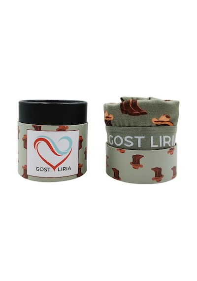 Gost Liria Covboy Desenli Kadın Bralet Yeşil