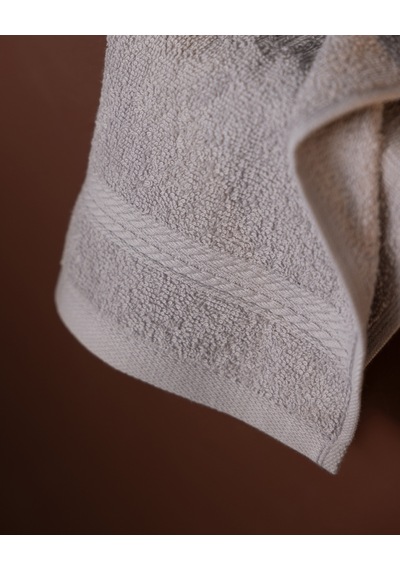 Ryella 2'li %100 Pamuk Armürlü El Havlusu - Gri - 30x30 Cm 8684427346044 Çok Renkli