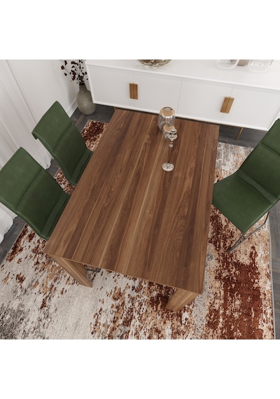 Pasific Home Single Mutfak Yemek Masası, 120x80 cm, Dikdörtgen, Ceviz