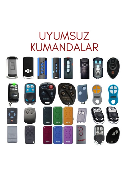 Rolling Nice, Bft, Hiland, Faac Vb. Olabilen Akıllı Kumanda 433.92 Mhz Sm-6508 Kablosuz Uzaktan Kumanda Anahtarı