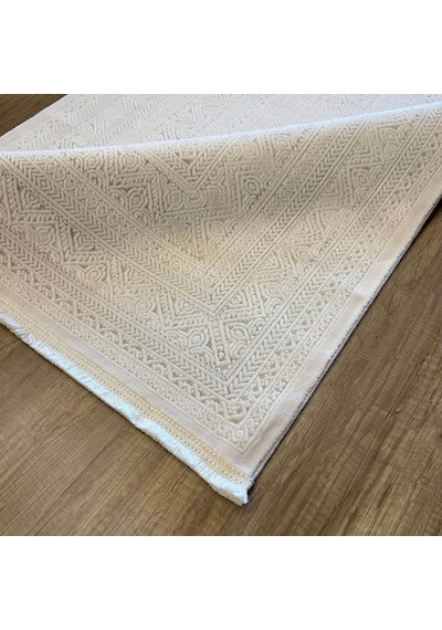 Hoom Rugs Valeria 1074 Krem Mikrofiber Antibakteriyel Modern Halı Krem